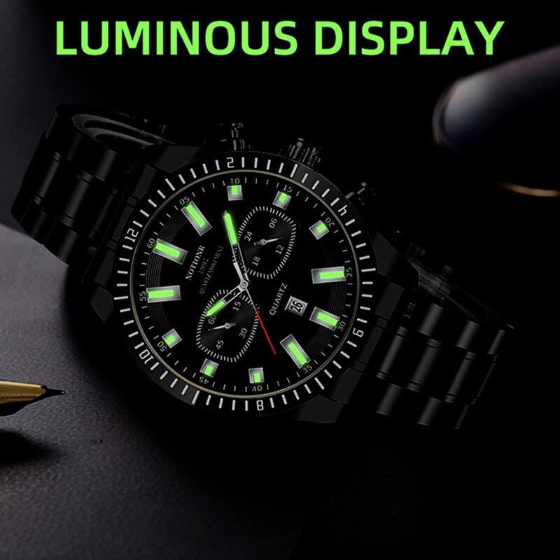 New Men Watches Quartz Business Watch for Mens Casual Luxury Watch Men Sports Watches Calendar Luminous Clock