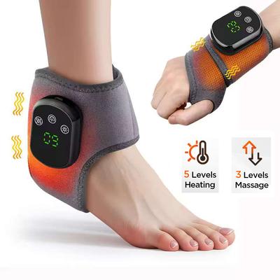 Electric Heating Wrist Guard with Vibration Massage Hot Compress Rechargeable Brace for Hand Foot Ankle Support