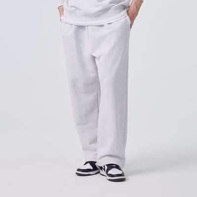DANGLEDROP Embroidered Sweatshirt Wide Fit Pants White Melange