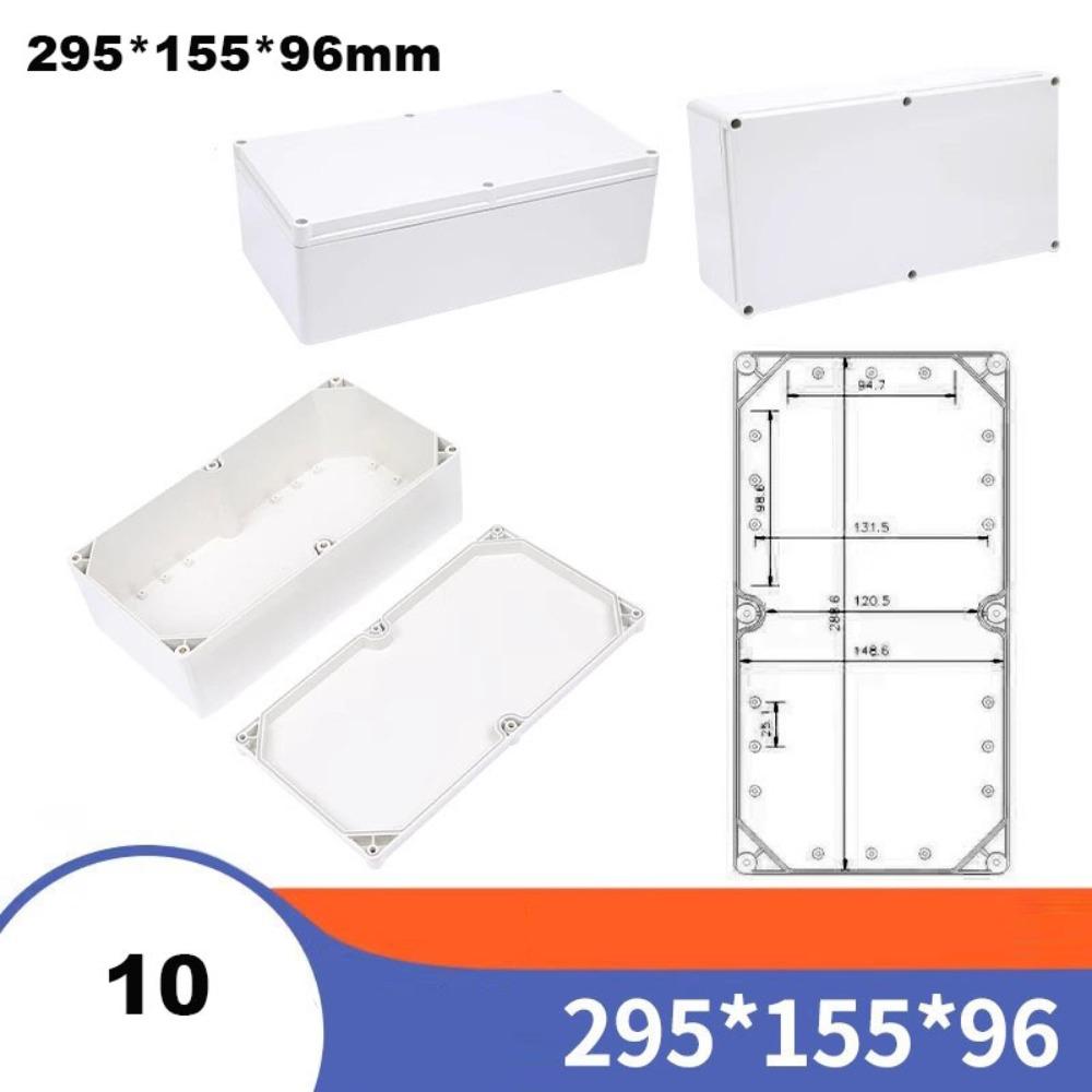

Пластикова ABS Електрична Розподільна Коробка Водонепроникна DIY Герметичний Корпус Коробка для Проводів Кабельні Спеціальні Корпуси 295*155*96mm