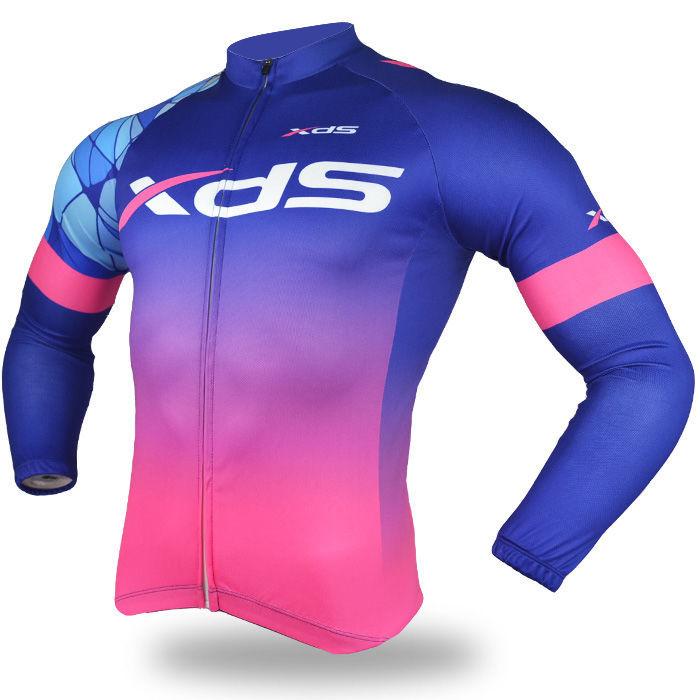 New team version cycling suit long-sleeved suit summer men s mountain bike road bike cycling suit S