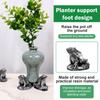 6Pcs Plant Pot Risers Pad Flower Pot Support Feet Bonsai Holders Tortoise/Frog/Dog Style Decorative Planter Elevator Pot Base