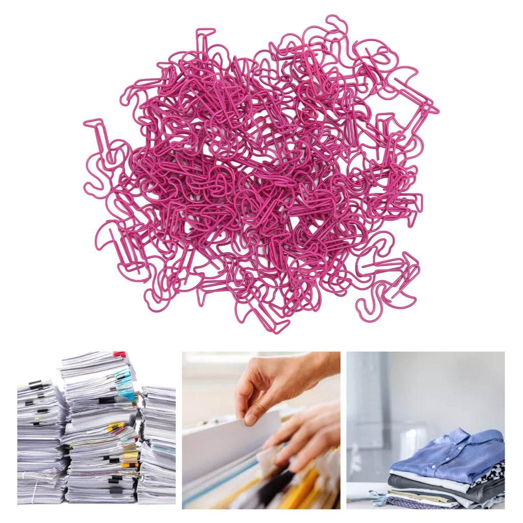 100pcs Paper Clips Multipurpose Bird Shaped Metal Paper Clips Set for Document Classification R