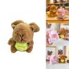 Adorable Capybara Plush Keychain With Flapping Wings Soft Pp Cotton Stuffed Animal