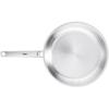 Fissler Pure Collection 28cm Frying Pan, Gas/IH Compatible, Oven Safe, All Stainless Steel, Made In Germany, Officially Sold In Japan, Product Code: 0