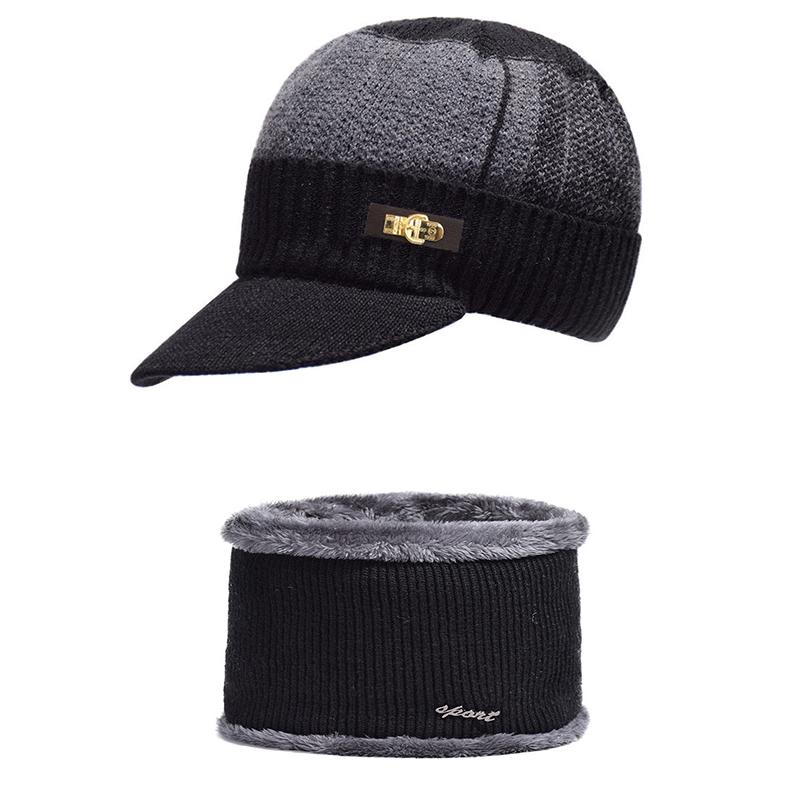 Men's and women's winter ear protection hats, outdoor warm and windproof duckbill hats, travel cold resistant knitted hats