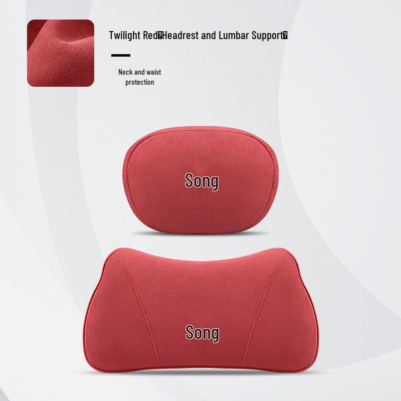 Headrest Lumbar Support Neck Pillow for BYD Song PLUS New Energy Glory Edition