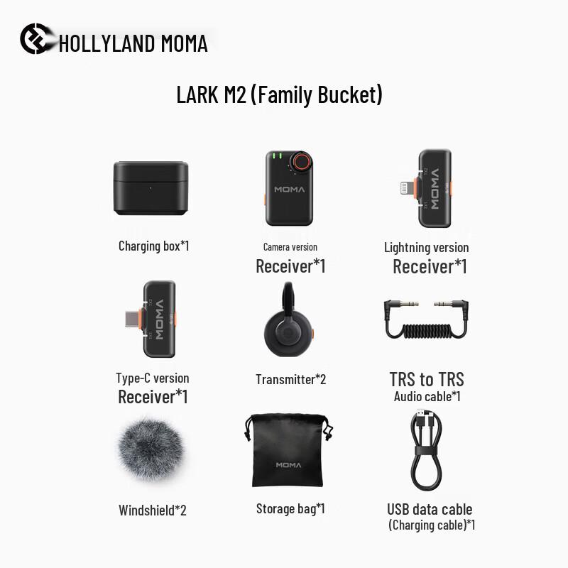 Hollyland LARK M2 Draadloze Lavalier Microfoon