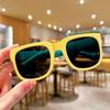 Candy Color  Sunglasses for Kids Folding Large Frame Sunglasses Children's Folding Glasses