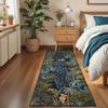 American Pastoral Jungle Green Print Runner Rug Animal Print Tiger Rug Kitchen Living Room Porch Balcony Kitchen Hallway Decor