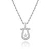 [Lucliss] 316L Horseshoe Necklace, Star Necklace, Silver