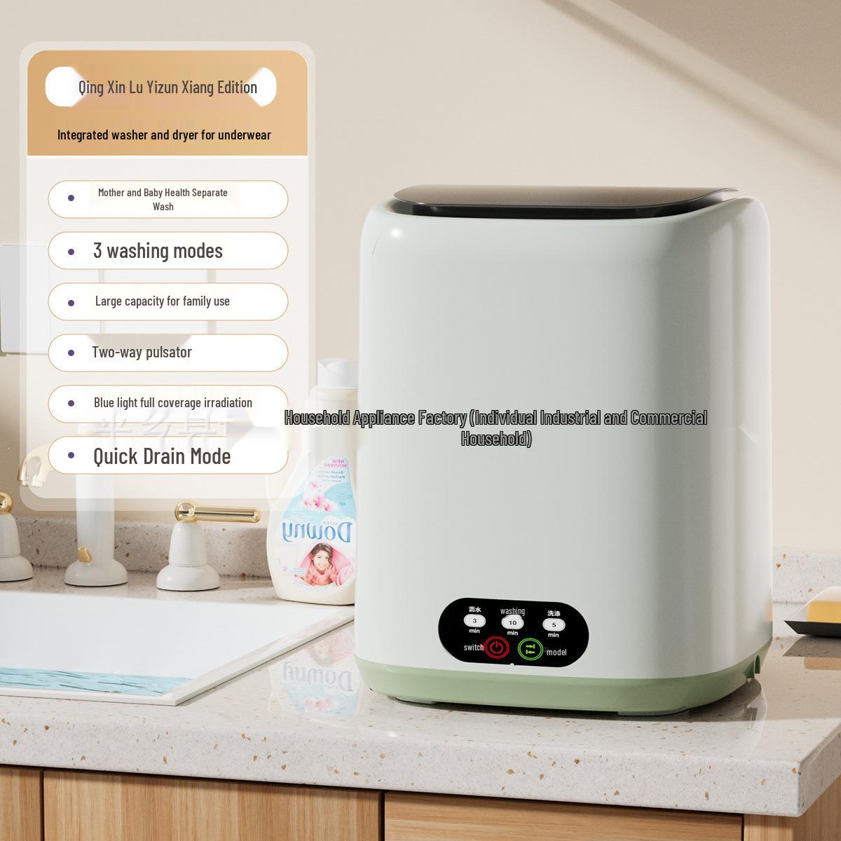 Mini Semi-Automatic Baby Underwear Washing Machine