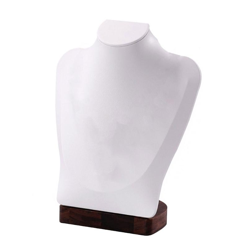 Walnut Wood Jewelry Holder Necklace Display Bust Multifunctional Mannequin Dresser Props for Displaying Necklaces