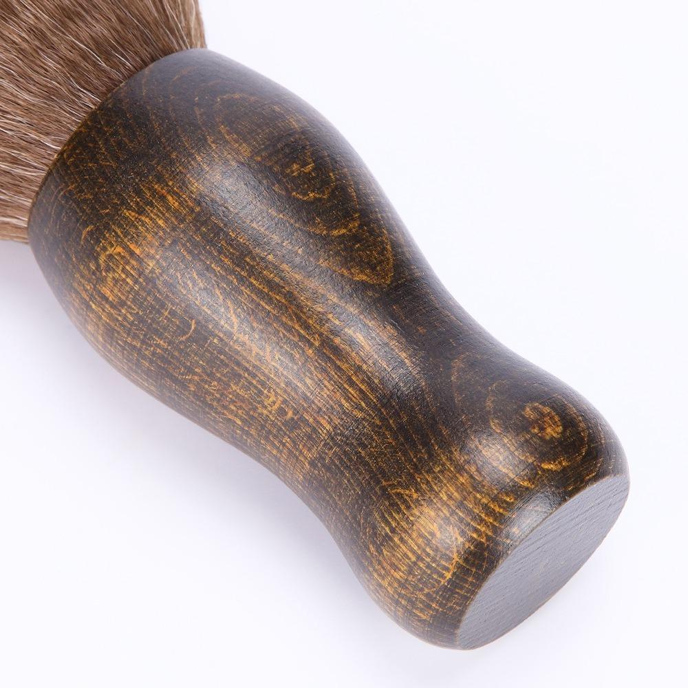 Soft Bristles LP Cleaning Brush Wooden Handle Hair Cleaning Brush Makeup Brush For Men