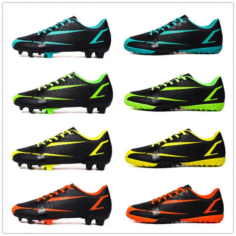 New Outdoor Men Soccer Shoes Adult Cleats Long Spikes Football Boots Training Sport Footwear Sneakers Non Slip Training Unisex