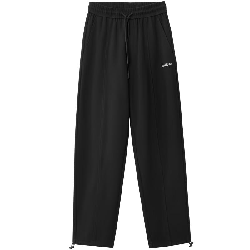 HLA Black Whale Men's Straight Casual Sweatpants