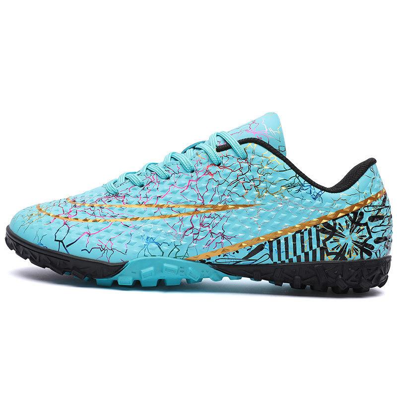 Training Spikes Sneakers Soccer Shoes Men's Leather Foot Broken Nails Children's Women's Game Artificial Turf Low Top