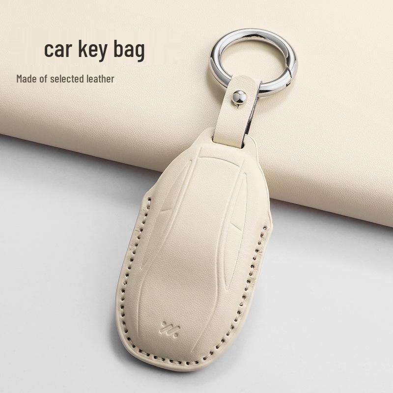 Zhiji L7 Smart Key Cover - Textured Black for LS7 Car Interior