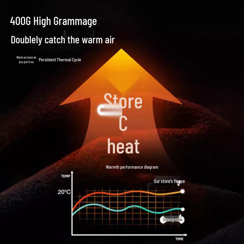 Pioneer Camp Men's Outdoor Windproof Hooded Fleece Jacket