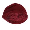 Winter Hat Stretchy Thick All Match Yarn Embroidered Wheat Fleece Fleece Cap for Daily Life