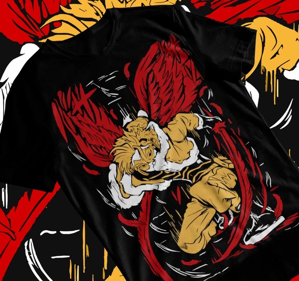Anime My Hero Academia Wing Hero Hawks Keigo Ta Black T Shirt Size S 4XL S