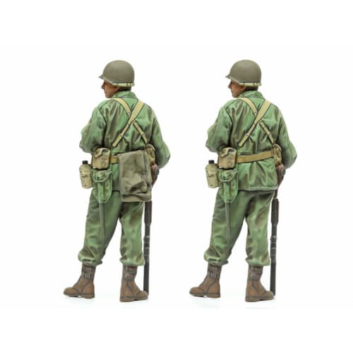 TAMIYA 1/35 Military Miniature Series No.379 American Infantry Reconnaissance Set Plastic Model 35379 Molding Color