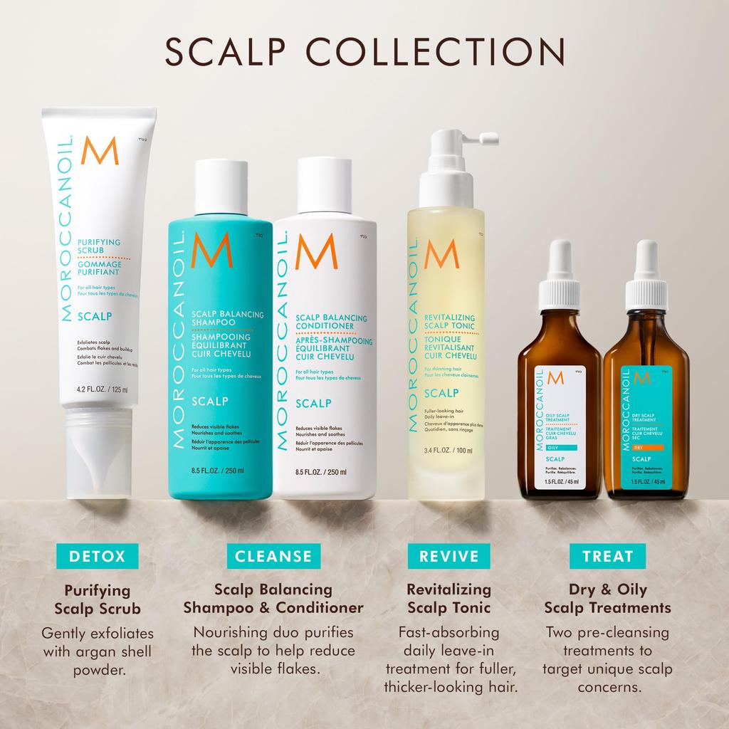 MOROCCANOIL Scalp Balancing Shampoo (250ml) Scalp Care (Lavender, Tea Tree, Bergamot) with Argan Oil