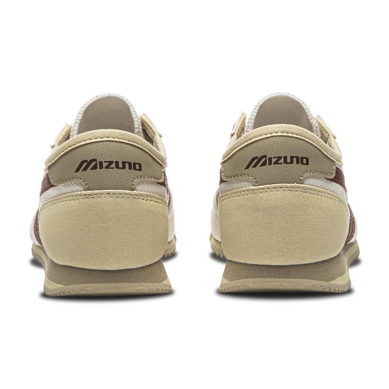 Mizuno LG 60S Slip-On Unisex Low Top Retro Color-Block Lifestyle Shoes Beige Grey D1GH240215