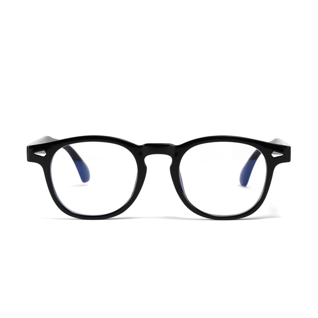 Glasses Flat Mirrors Men'S Rivets College Style Plain Mirrors Women