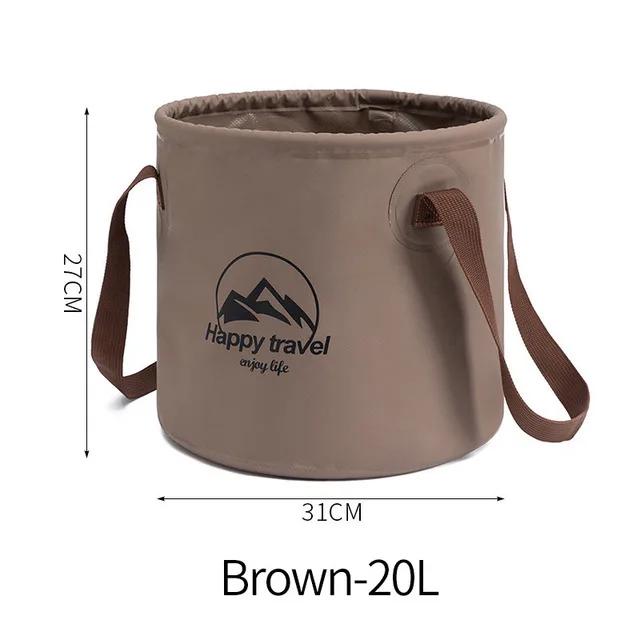 Folding Camping Cube Water Bucket Foldable Collapsible Bucket Camp Supplies For Tourism Car Wash Fishing Car Camping Accessories for Home
