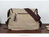 Men's Canvas Crossbody Bag: Trendy Casual Horizontal Style Shoulder Bookbag