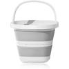 Collapsible Bucket, 1.3 Gallon/ 5L Foldable Square Tub Compact Wash Basin, Multipurpose Wash Bin for Household Outdoor Car Washing, Portable Plastic