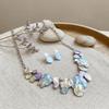 3 pcs/set Lightweight Necklace Earrings Set Colorful Enamel Bohemian Choker  Gift