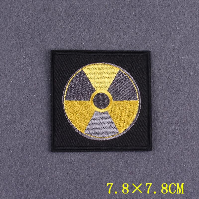 Nuclear Power Plant Radiation STALKER Factions Mercenaries Loners Atomic Power Badges Patches Chernobyl Stripes