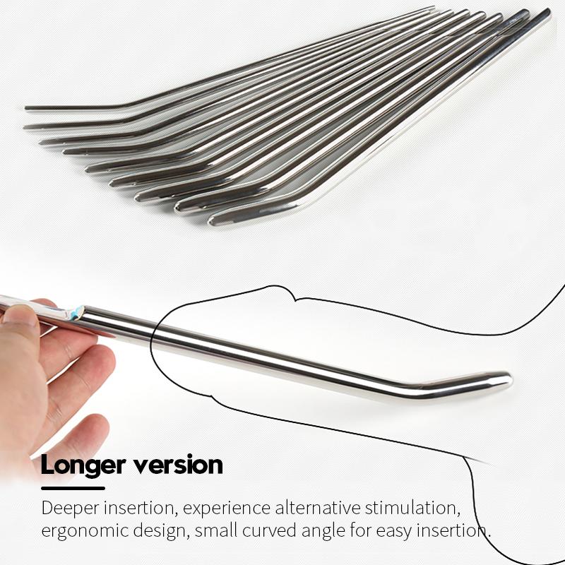 Runyu SM Metal Urethra Expander Husband Stainless Steel Penis Plug Men Urethral Blockage Masturbation Adult Alternative Sex Toys
