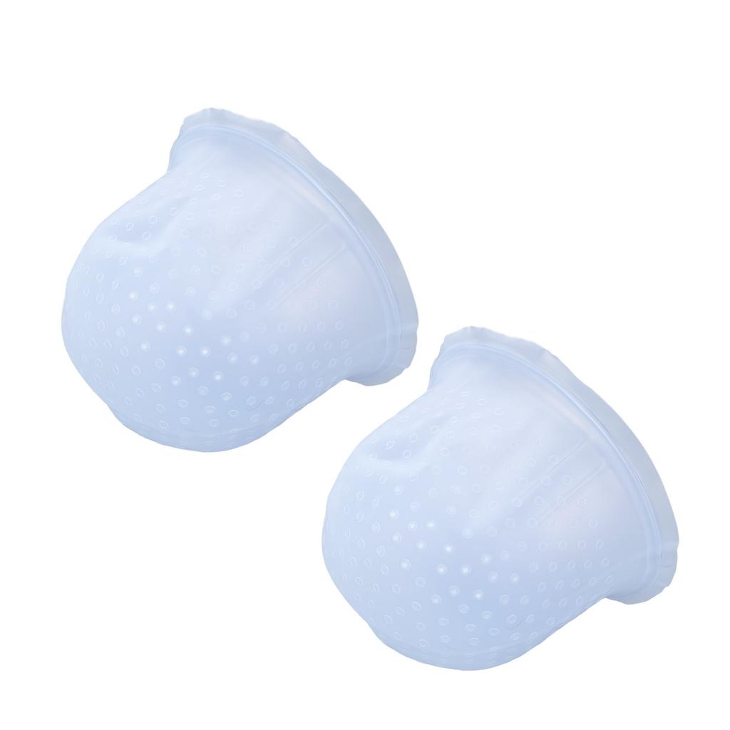 2 Set Silicone Punched Highlight Hair Cap Reusable Professional Hair Dyeing Coloring Staining Cap