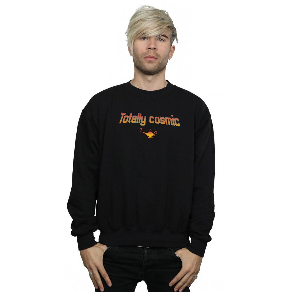 Disney Mens Aladdin Totally Cosmic Sweatshirt