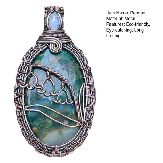 Handcrafted Pendant Necklace Eye-catching Elegant Women Handmade Pendant Jewelry Gift