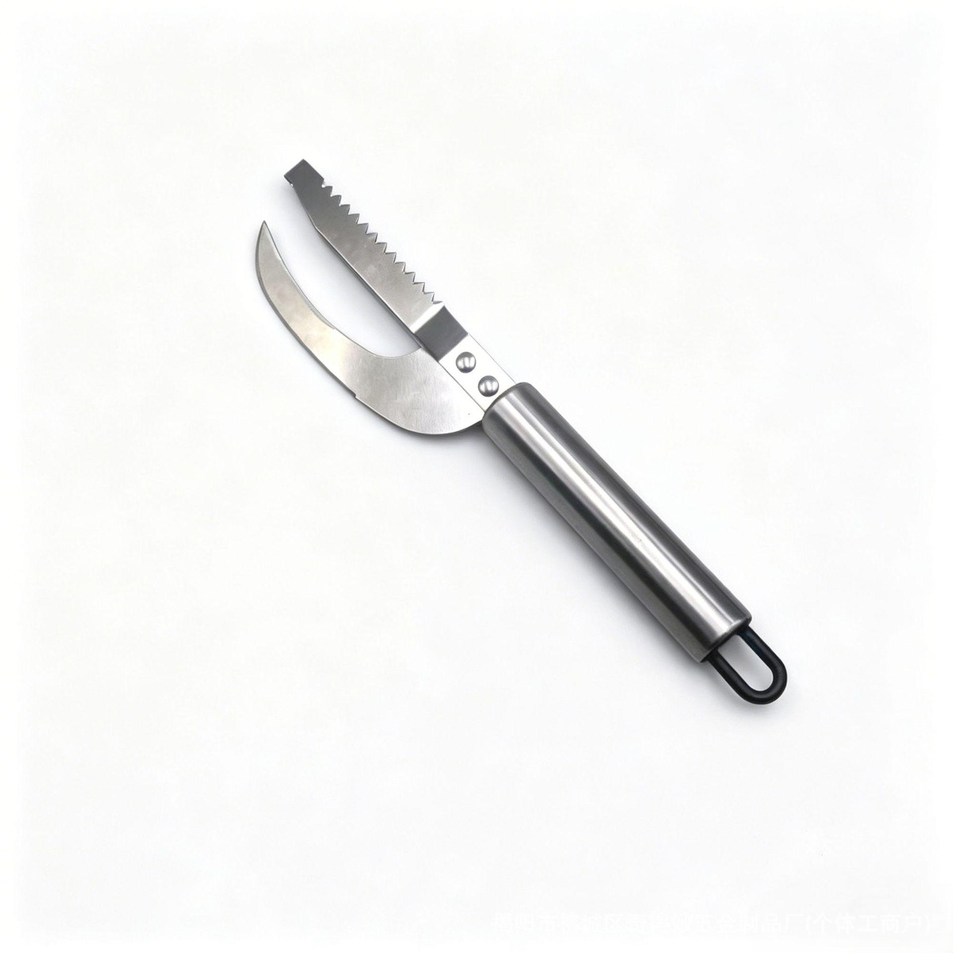 Stainless Steel Fish Belly Knife & Scale Scraper - Multi-functional Kitchen Tool