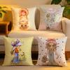 Cushion Cover  Linen  SkinFriendly Soft Decorative Case For Sofa Home Decor Sweet Anime Ssarah Kay Pillow Cover