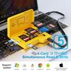 BUDI CP585Y USB 3.0 Multi-Function TF Card Reader Writer High Speed 5Gbps OTG Compatible with Windows/Mac/Linux/iOS