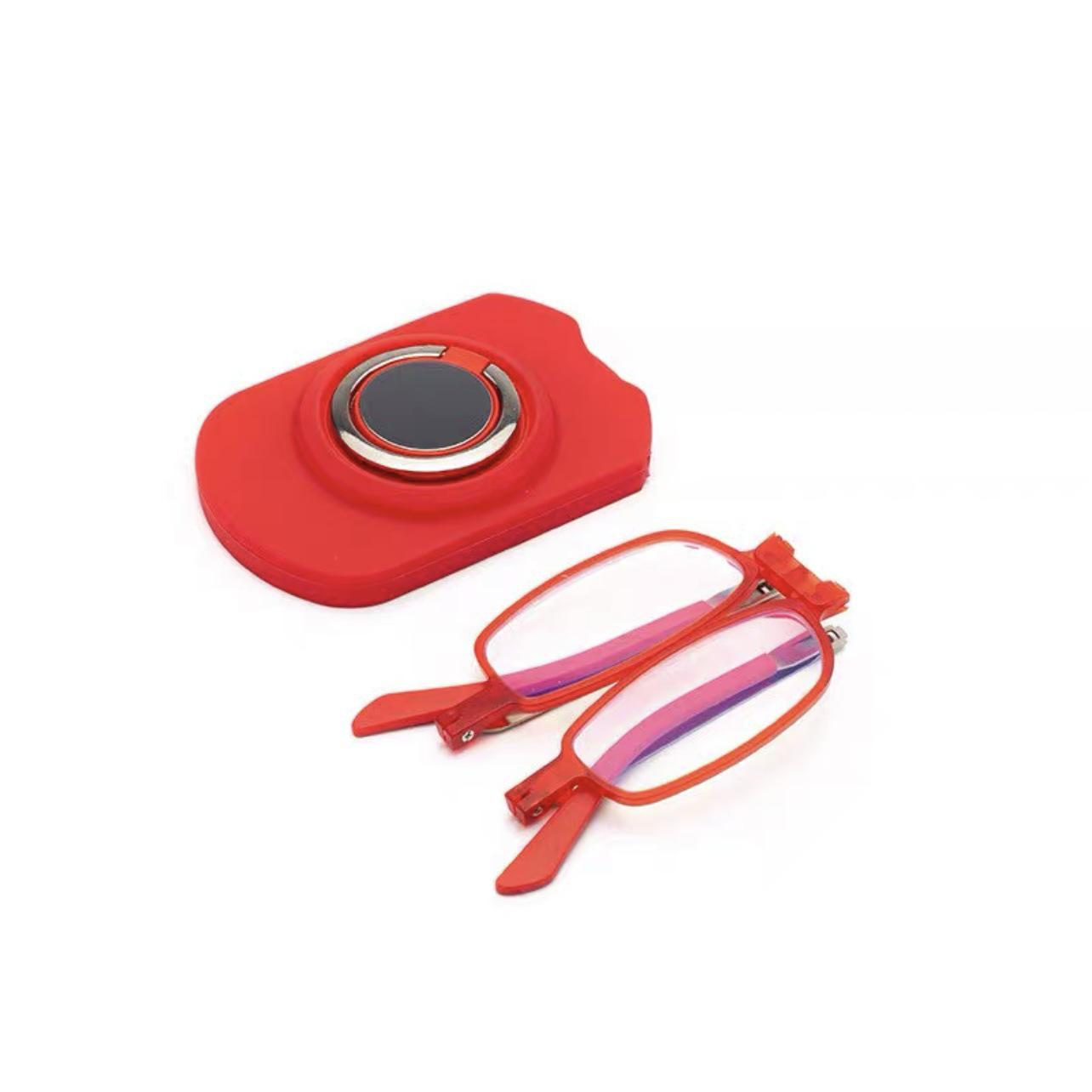 

Компактные наклеивающиеся очки для чтения с защитой от синего света: Унисекс складные очки для телефонов Anti-Blue +150