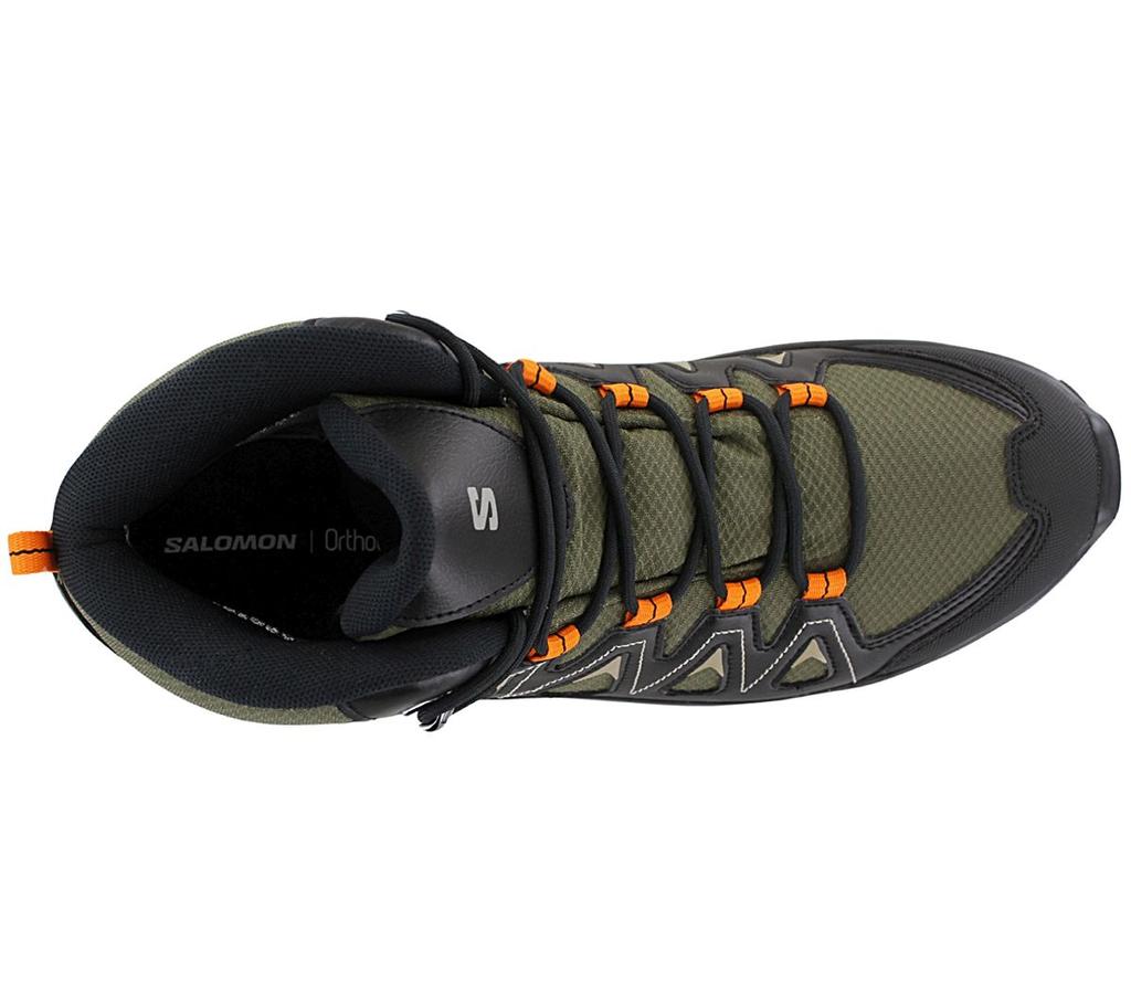 SALOMON X Braze Mid GTX - GORE-TEX - Men's Hiking Shoes Green-black 471810 Sports Shoes ORIGINAL