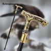 Gold Black Luxury Eagle Handle Walking Cane Fashion Decorative Walking Stick Gentleman Elegant Cosplay Cane Knob Crosier 90cm