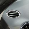 Stainless Steel Dashboard Air Conditioning Outlet Rings Decoration Cover Trim For Mercedes Benz C Class W204 2007-2014 Styling