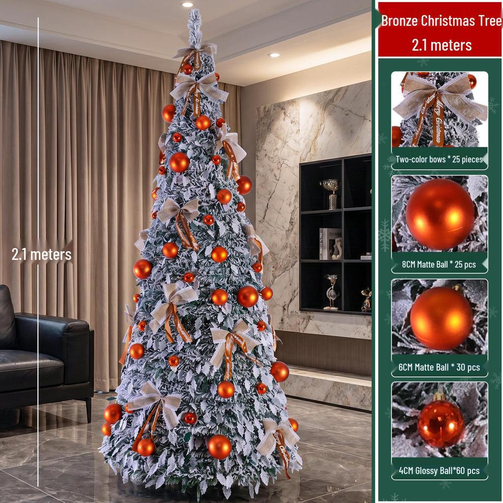 Retractable Folding Christmas Tree with Lights - Easy Setup for a Cozy Holiday Atmosphere