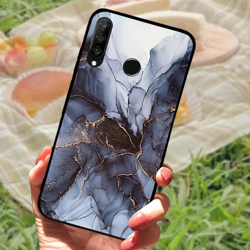 For Huawei P30 Lite Case P30Lite Cover Cute Fashion Cartoon Shockproof Silicone Cases For Huawei Nova 4e Fundas MAR-LX1A Shell