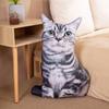 Sironoa Body Pillow Cat Cute Realistic Cushion Animal Plush Toy Healing Soft Fluffy Multifunctional Pillow Backrest Sleeping Pillow Nap Pillow Pad 3D