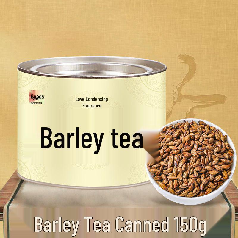 Аутентичный ячменный чай Lian Ning Xiang - Оригинальный вкус, Насыщенный аромат, Заваривается из цельного зерна, 150 г, В банке