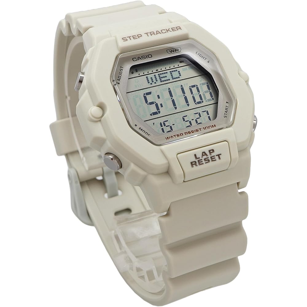 Casio LWS-2200H-8AV Digital Step Tracker Watch Women's Matte Ivory Overseas Model